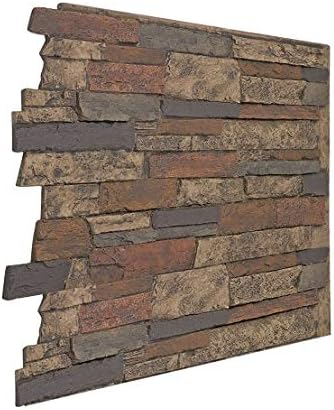 #141-36 -BRI - Mojave - Faux Wide Stacked Stone Wall Panels 48"W X 36"H X 1½"D