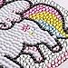 Homokea 5D DIY Diamond Dotz for Kids Full Drill Diamond Painting Pictures Diamond Art Kits 6X6 inches (Unicorn)