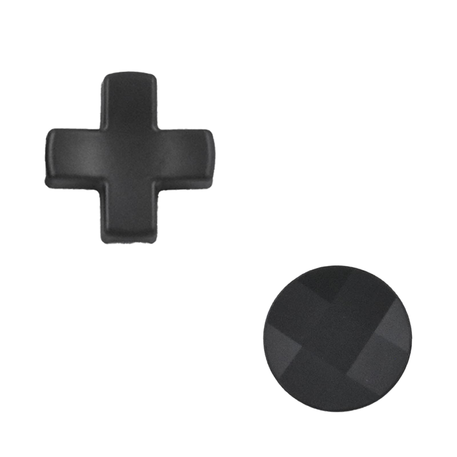 2 Pack Elite 2 Metal D-Pads Replacement for Xbox One Elite Series 2 Controller, Magnetic Standard D-Pad and Faceted D-Pad for Xbox One Elite Series 2/Series 2 Core/Series 1 Controller (Black)