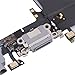 Replacement Charger Charging Port USB Connector Dock Microphone Headphone Audio Jack Ribbon Flex Cable + Repair Tools for iPhone 6 4.7 (Gray)