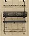 Longstem Organizers Over The Door/Wall Hanging Men's Tie and Belt Rack Organizer Valet Patented in Black 43 Hooks for Men’s Organization