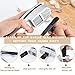 Garlic Press, 2 in 1 Garlic Mince and Garlic Slice with Garlic Cleaner Brush and Silicone Tube Peeler Set- Aluminum Alloy Garlic Crusher and Slicer- Durable and Easy to Clean
