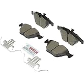 BOSCH BC1260C QuietCast Premium Ceramic Disc Brake Pad Set - Front | Compatible with Select BMW 323i, 328i, 328i xDrive, 328xi, X1