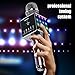 Portable Wireless Karaoke Microphone with LED Light, Mini Handheld Cellphone Karaoke Player Built-in Bluetooth Speaker, H8 Karaoke MIC Machine for Home KTV By IMMOSO (Gun Color)