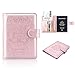 Passport Holder Cover, ACdream Protective Premium Leather RFID Blocking Wallet Travel Case for Passport/Credit Card/Air Ticket, Rose gold1