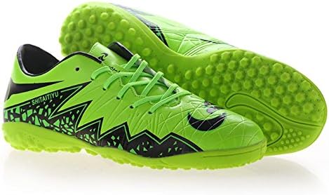 Men's Athletic Light Weight Lace Up Indoor Fashion Sport Cleats Turf Shoes (7, LIME)