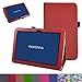 Insignia NS-P10A7100 Case,Mama Mouth PU Leather Folio 2-Folding Stand Cover with Stylus Holder for 10.1
