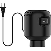 MORECOO Electric Air Pump for Vacuum Storage Bags - Smaller, More Portable, 5000PA Suction Power, 55W Energy Saving, Convenient & Fast Vacuum Bag Pump - Ideal for Travel(Black)