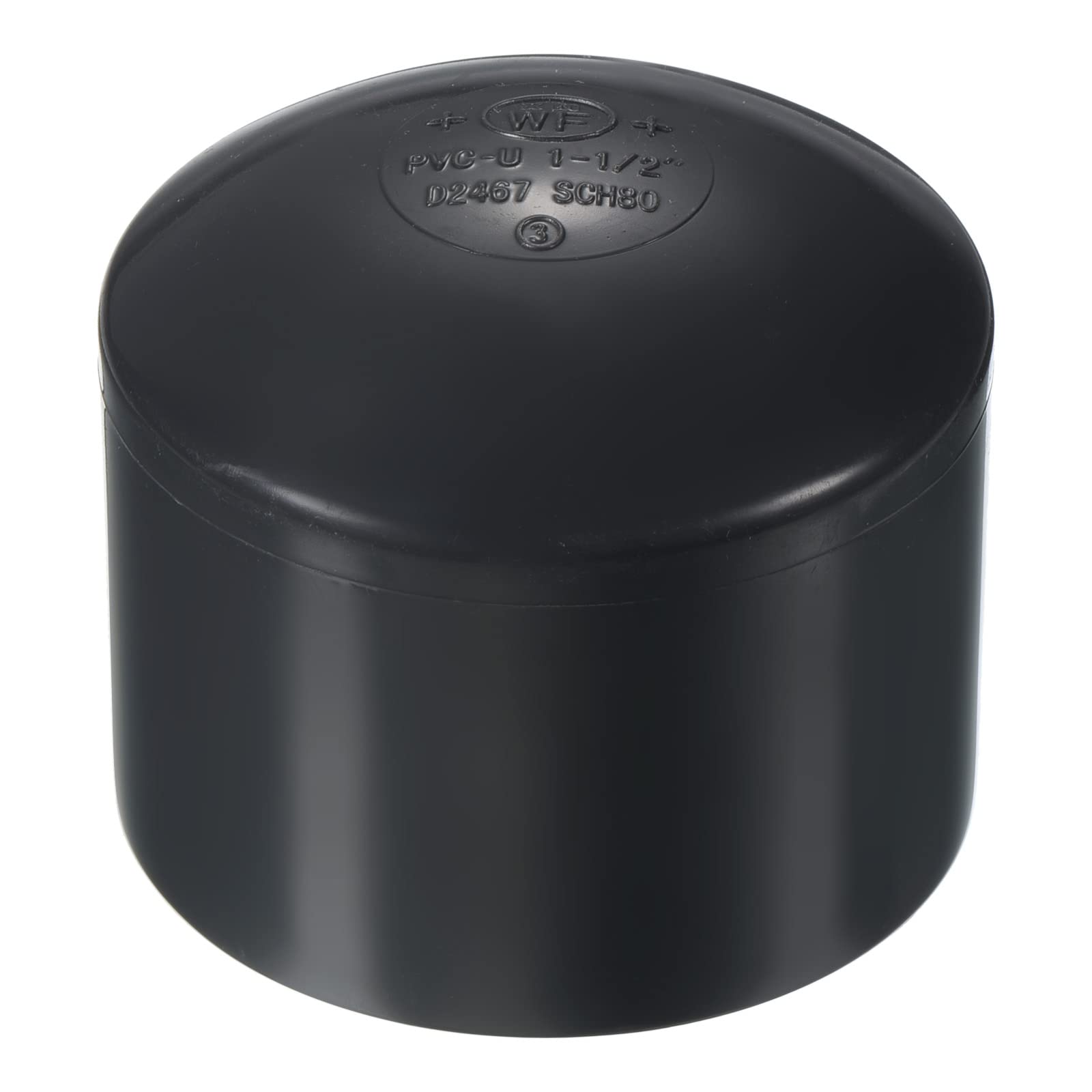 PATIKIL 1-1/2" UPVC Pipe End Cap Fitting, Plug Socket Adapter Smooth Finish for Build PVC Furniture DIY Garden Shelf