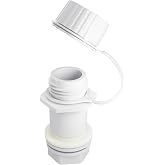 HQAPR Threaded Drain Plug with Plastic Tethered Cap for Cooler,Compatible with Igloo 50-165 Qt Coolers, Cooler Drain Plug Replacement Parts