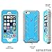 POETIC Revolution X-form Design Shock Resist Hybrid Back Case with Built-In Screen Protector for iPhone SE / 5S / 5 – Blue/Gray