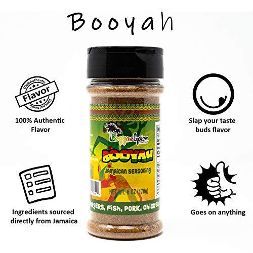 Reggae Spice Booyah Jamaican Jerk Meat Seasoning, Caribbean Jerk Powder