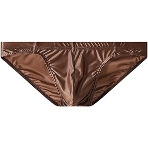 Men's Ice Silk Satin Panties Low Rise Ultra-thin Breathable and Smooth Men's Briefs Intimates