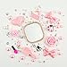 MINI KITTY (Phone shell is not included, only DIY material contained) 3D Bling Light pink bow white pearl bling diamond love flower comb Cell Phone Flat back Kawaii Deco Kit / Set ,cellphone diy Valentine's Day Lovers Easter best unique creative cool gift for iphone 4 4S ,iphone 5 5c 5G,for iphone 6 for iphone 6 plus for samsung note 4 samsung s5 mini s5 i9600 for samsung galaxy s3 i9300 ,for samsung galaxy s4 i9500 for sony/htc/nokia/google etc +free microfiber cloth