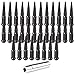 ECCPP Replacement M14x1.5 Wheel Lug Nuts 32 Pieces +1 Key 14x1.5 Black Spike Bulge Acorn Drive Close End Lug Nuts 1995-2014 for Chevrolet Suburban 1500 2500|| 1996-2016 for Chevrolet Tahoe