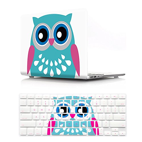 Hrh 2 in 1 cute owl laptop body shell protective pc har…