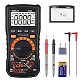 Multimeter, Tacklife DM05 electronic tester, TRMS 6000 Counts, Auto-Ranging, Measuring Voltage Tester, Current, NCV, Resistance, Continuity, Frequency, Test Diode, Triode, Capacitance, Duty Cycle