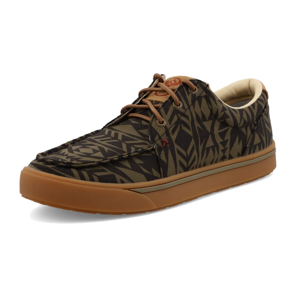Twisted X Men's Hooey Loper, Moc Toe, Olive & Black, 13 M Image