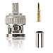 Eagles 10PCS BNC Plug Crimp Connectors RG58 RG142 LMR195 Coax Male for 50 Ohm RF Applications Antennas Radios Security Camera Cable Tester,Wireless Sensor,Etc