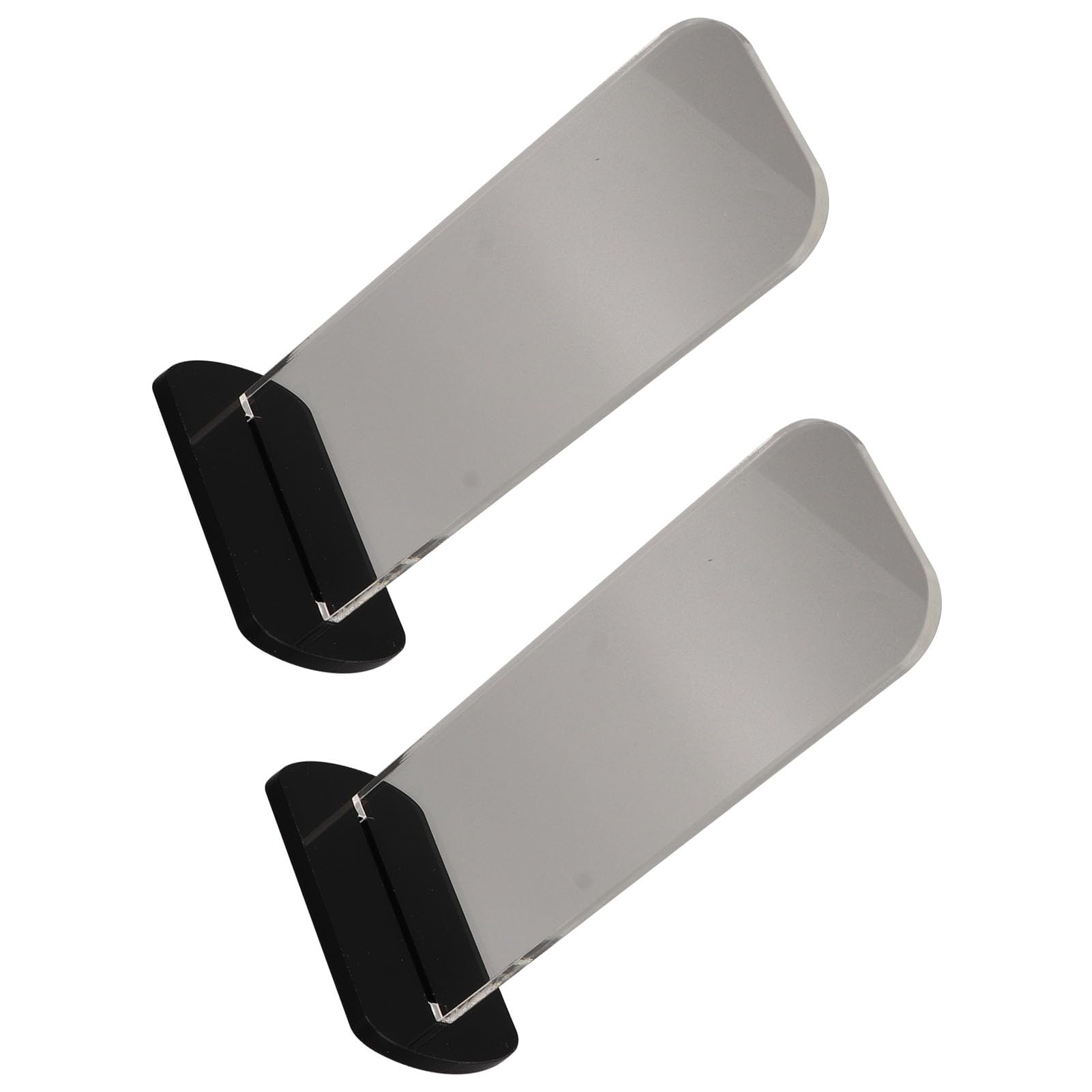 Fdit 2Pcs Acrylic Boxing Glove Stand, Vertical Boxing Glove Display Stand Baseball Glove Display Stand Acrylic Gloves Holder (Black)