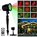 YoyoKit LL-4 Motion Shower Magic, 5 Patterns Red and Green Slide Show Laser Light Projector for Christmas Outdoor Holiday House, 1