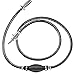 SeaSense: Mercury Mariner Fuel Line Assembly for Boats w/ Portable Fuel Systems - Includes Primer Bulb, ⅜” ID x 80” Long (6.5 ft) Heavy Flow Fuel Hose, Stainless Steel Hose Clamps & Engine Connectors,Black