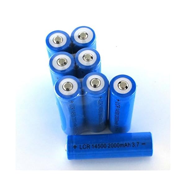 Battery-and-ChargerLandFox-8x-2000mAh-14500-Rechargeable-Li-ion-Battery-For-LED-FlashlightCR123A-Charger Battery-and-ChargerLandFox-8x-2000mAh-14500-Rechargeable-Li-ion-Battery-For-LED-FlashlightCR123A-Charger