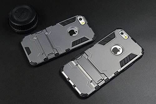 Iphone 6 Case Transformer Ultra Slim Shockproof Grey Apple Protection Grip Rubberized Absorb Shock Silicon Gadget Handsfree Kickstand Vintage Thin