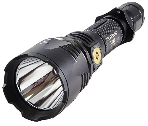 Klarus XT15 USB Rechargeable Waterproof LED Flashlight with Battery, Dark Grey