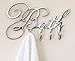 Comfify Decorative Bath Towel Hooks Bathroom Hanger Aluminum Wall Hooks Rack for Towels, Robes, Bathroom Accessories - Luxury 4 Bath Towel Hooks, Polished Finish - Includes Screws - 8.25” x 11
