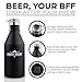 Insulated Growler - Growlers for Beer Gifts for Him Premium Stainless Steel 64 oz Growler - Designed for Half Gallon Growler Set Share Your Home Brew, Keep Your Beer Coldest & Carbonated for 24 Hours