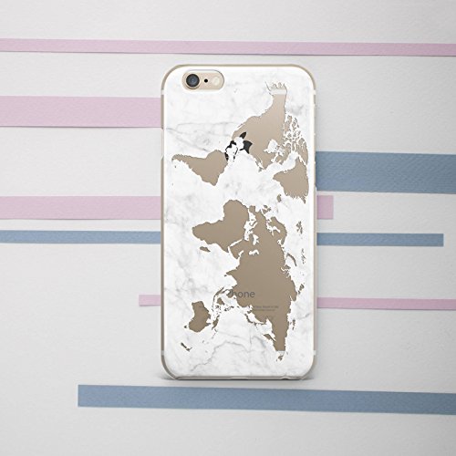 BagParadise World Map Marble iPhone case Marble iPhone 8 case World Map iPhone X case Marble iPhone 7 case Marble iPhone 6 Google Pixel 2 case OC_223(iPhone 6 Plus/6S Plus)