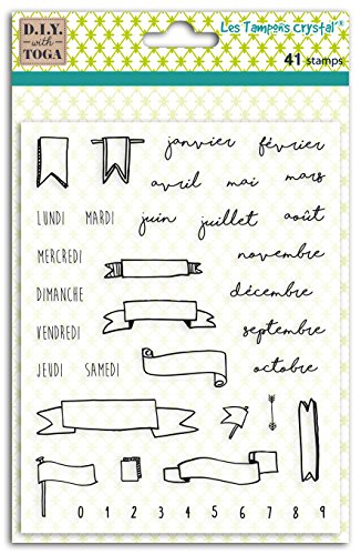 Toga Crystal 41 Tpg36 Sheet Of Transparent Silicone Crystal Stamps