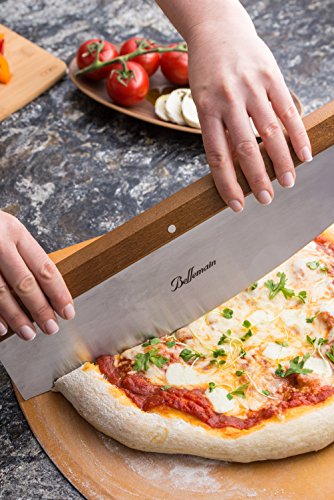 Epica Stainless Steel Pizza Cutter- 14 inch Rocker Style