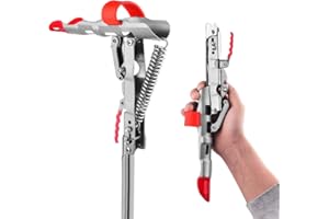 LBW Automatic Spring Fishing Rod Holder for Ground Bank Fishing Pole Holder Hook Setter Adjustable High Sensitivity Stainless Steel Spring Loaded Rod Holder for Fishing