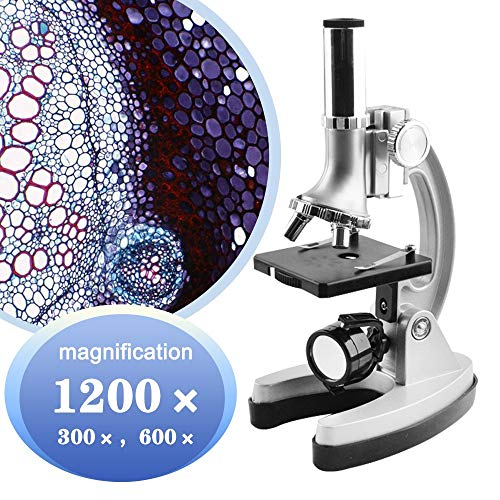 Gosky Microscope Kit for Kids and Beginners with Metal Arm and Base