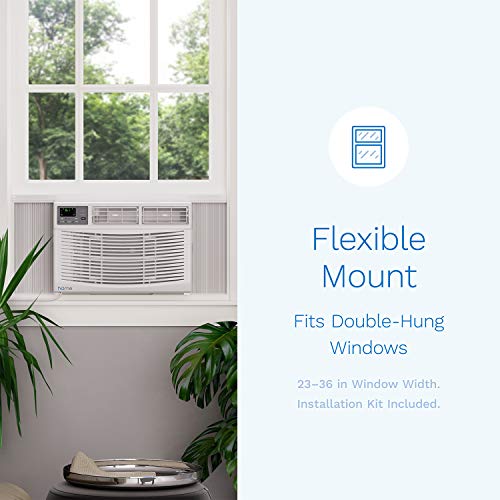 hOmeLabs Window Air Conditioner 8000 BTU Energy Star Certified