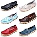CIOR Women's Genuine Leather Loafers Casual Moccasin Driving Shoes Indoor Flat Slip-on Slippers