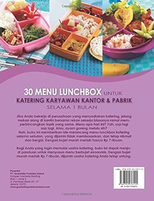 30 Menu Lunchbox Untuk Katering Karyawan Kantor Dan Pabrik Selama 1 Bulan Indonesian Edition Untari Dewi Amazon Sg Books