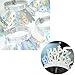 Happy Birthday Rainbow Film Foil Tiaras Party Wearable Favors Headwear, Silver/Rainbow, 12 Count