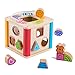 Wooden Activity Cube for Baby Best Birthday Christmas Gifts for 1 2 3 4 Year Old Boy Girl Babys First Christmas Shape Sorter Toy Activity Center for Baby Kid Toddler Travel Toys Preschool Toys