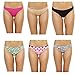 6P-12161-B-2X Just Intimates Thongs / Panties for Women (Pack of 6)