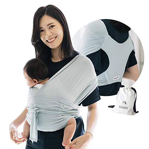 Konny Baby Wrap Carrier (AirMesh for Summer), HassleFree Moisture