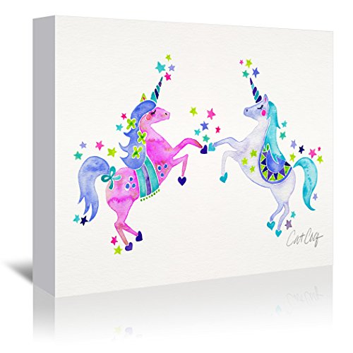 Americanflat Pastel Unicorns Gallery Wrapped Canvas Print by Cat
Coquillette 24" H x 30" W x 1.5" D