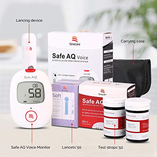 Diabetes Testing Kit, Blood Sugar Tester [2019 Upgrade] with Voice