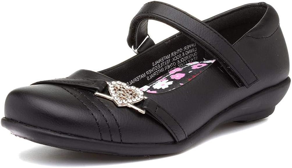 black embellished flat shoes