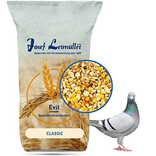 Leimüller Taubenfutter Classic 25 kg - Allroundfutter für alle Rassen - Artgerechtes Futter ohne GVO und Staub