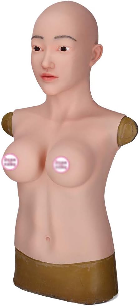 Silicone Breast Forms Full Bodysuit Male to Female Costume Masks for Drag Queen Shemale