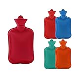 LAYs 1Pc Rubber Hot Water Bag Bottle Warm Relaxing Heat Cold Therapy Reusable Gift,Color Random Delivery (L)