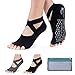 Hylaea Yoga Socks for Women with Grip & Non Slip Toeless Half Toe Socks for Ballet Pilates Barre Dancethumb 1
